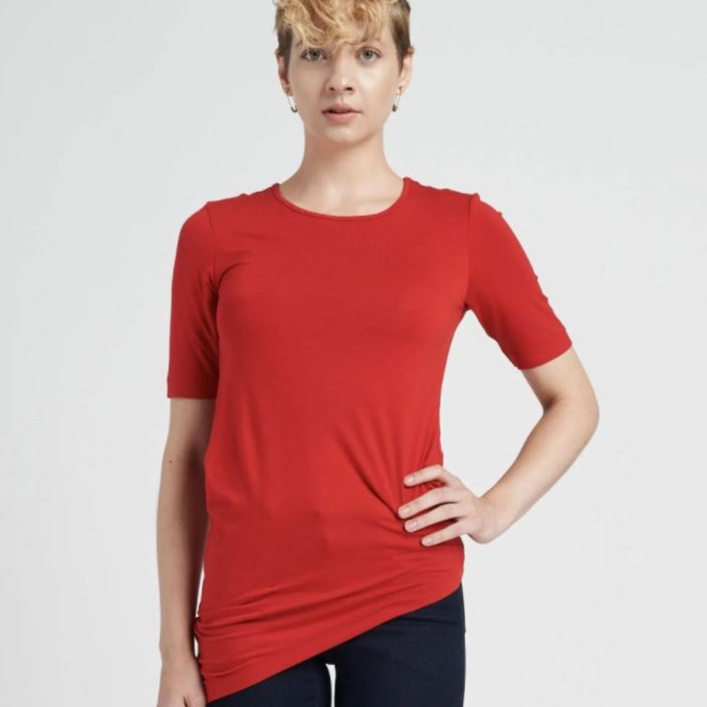 Universal Standard Red Liquid Jersey Genevette Size Small (14-16)